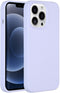 Accezz Liquid Silicone Backcover - Schokabsorberend - Paars (iPhone 13 Pro)