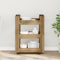 vidaXL - Keuken - Trolley - Artisan - Eiken - 60x45x80 - cm - Geengineerd - Hout