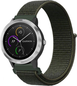 iMoshion Bandje Geschikt voor Garmin Vivoactive 3 / Venu / Forerunner 245 - iMoshion Nylon bandje - Groen
