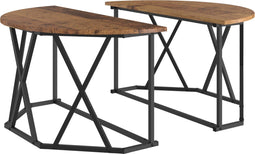 vidaXL - Salontafel - - - Vintage - Stijl, - 80x80x42 - cm, - Gemaakt - uit - Engineered - Wood
