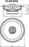 JBL Club 6522 - Coaxiale autospeakers - 16,5 cm 2-weg 180W - Zwart (set van 2)