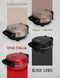 Bestron Turbo Pizzaoven - Elektrische pizzaoven 320°C - Pizzasteen en 2 houten spatels - Matzwart