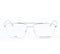 Men'Spectacle frame Porsche Design P8381-C-57 ø 57 mm Silver