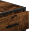 vidaXL - Ladekast - 70x41x70 - cm - bewerkt - hout - gerookt - eikenkleurig