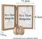 Dubbel Houten Fotolijst 10x15 cm met Glas - Houtnerf