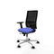 Piqueras y Crespo 2D086N0 - Bureaustoel - Verstelbare hoogte met armleuning - Licht Blauw