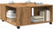 vidaXL - Salontafel - 80x80x40 - cm - bewerkt - hout - artisanaal - eikenkleur