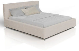 Juskys Salerno - Gestoffeerd Bed - Corduroy - 180x200cm - Beige