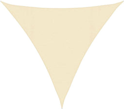 vidaXL - Zonnezeil - 160 - g/m² - 4,5x4,5x4,5 - m - HDPE - crèmekleurig