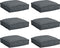 vidaXL - Zitkussens - voor - Pallet - 6 - stuks - Antraciet - 40x40x8 - cm - Oxford - Stof