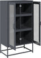 vidaXL - Hoge - kast - 68x39x123 - cm - staal - antracietkleurig