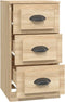 vidaXL - Dressoir - 36x35,5x67,5 - cm - bewerkt - hout - sonoma - eikenkleurig