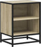 vidaXL - Nachtkastjes - 2st - 40x31x50cm - bewerkt - hout - en - metaal - sonoma - eiken