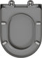 vidaXL - Snelle - Ontgrendel - Toiletbril - met - Soft - Close - Duroplast - Grijs