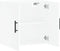 vidaXL - Wandkast - 60x31x60 - cm - bewerkt - hout - wit