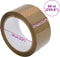 vidaXL Verpakkingstapes 36 st 48 mm x 66 m bruin