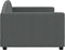 vidaXL - Slaapbank - 90x200 - cm - stof - donkergrijs