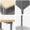 vidaXL - Werktafel - in - Grijs, - 100x55x85 - cm, - Van - Staal - en - Bewerkt - Hout