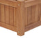 vidaXL - Plantenbak - verhoogd - 200x30x25 - cm - massief - teakhout