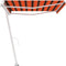 vidaXL - Luifel - vrijstaand - handmatig - uittrekbaar - 450x300 - cm - oranje - bruin