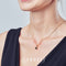 Chocli halsketting Liefdesslot 18k verguld