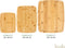 Budu Snijplankenset - Snijplanken bamboe - Set van 3 (3 stuks)