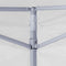 vidaXL - Partytent - met - 4 - zijwanden - inklapbaar - 2x2 - m - staal - wit