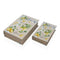 Decoratieve Doos Versa Canvas Hout MDF Citroen