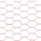 vidaXL Kippengaas 25x1 m staal met PVC coating rood