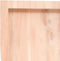 vidaXL - Wastafelblad - 220x60x(2-4) - cm - onbehandeld - massief - hout