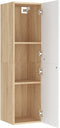vidaXL - Tv-meubel - 30,5x30x110 - cm - bewerkt - hout - wit - en - sonoma - eikenkleur