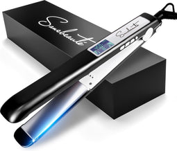 Sansbeauté® 2-in-1 Stijltang - Professionele Hair Straightener - 31 Temperatuurstanden 80℃ t/m 230℃ - ION Technologie - Classic Black