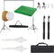 vidaXL - Fotostudioset - met - verlichtingsset, - achtergrond - en - reflector