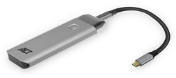 ACT AC7090 - M.2 NVMe USB-C SSD Behuizing - 10Gbit/s Aluminium Grijs