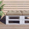 vidaXL - Palletkussen - 58x58x10 - cm - stof - taupe