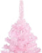 vidaXL - Kunstkerstboom - met - verlichting - en - kerstballen - 150 - cm - PVC - roze