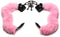 Master Series - Handboeien - Cuffed In Fur - Metalen Handboeien met kunstwollen bekleding - Roze