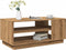 vidaXL - Salontafel - 102x55x43 - cm - bewerkt - hout - artisanaal - eikenkleur