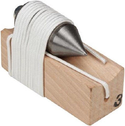 Toolland Schietlood - Richtlood 300 g - Spits uiteinde - Metaal/Hout