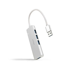NANOCABLE 10.16.4602 - Hub USB - 4x USB A 3.2 Gen 1 - Zilverkleurig