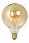 Calex Filament LED Lamp - G125 Vintage Lichtbron - E27 - Goud - Warm Wit Licht - Dimbaar