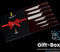 Shinrai Japan - Messenset - 6 delig - Hammered RVS - Luxe Geschenkdoos