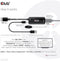 Club 3D CAC-1335 - HDMI + Micro USB naar DisplayPort™ Adapter - 4K120Hz of 8K30Hz - Zwart
