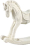 PTMD Kanisha Cream Poly Flocking Horse Statue L