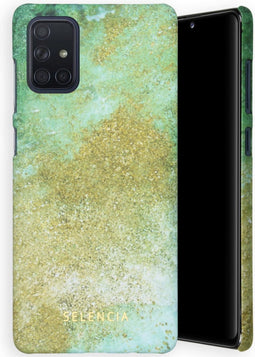 Selencia Hoesje Geschikt voor Samsung Galaxy A71 Hoesje - Selencia Maya Fashion Backcover - groen