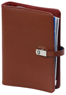 Kalpa 1111-02 Hervulbare Personal Ringband Organizer Hazelnoot bruin 1 week per 2 paginas 2025-2026