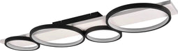 TRIO Medera - Plafondlamp 1 lichts Dimbaar 44W 3000K Zwart