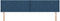 vidaXL - Hoofdbord - met - Diamantblokpatroon - Blauw - 200 - cm - Stof