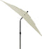 vidaXL - Parasol - 3-laags - met - aluminium - paal - 2x2 - m - taupe