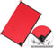 Lunso - Geschikt voor Lenovo Tab M10 Gen 3 (3e generatie) - Tri-Fold Bookcase hoes - Rood